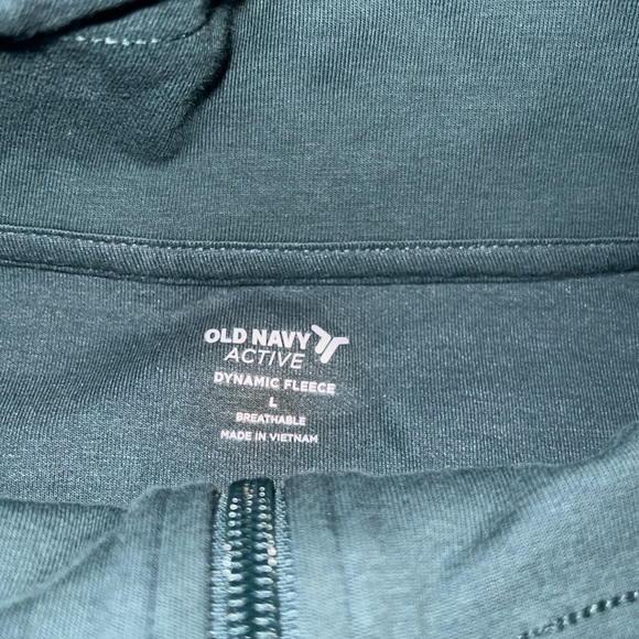 Old Navy jade shadow teal green quarter zip sweatshirt size large - Picture 5 of 8